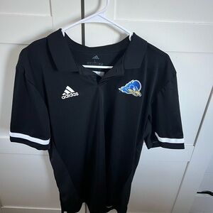 Adidas Black Polo Shirt with White Accents